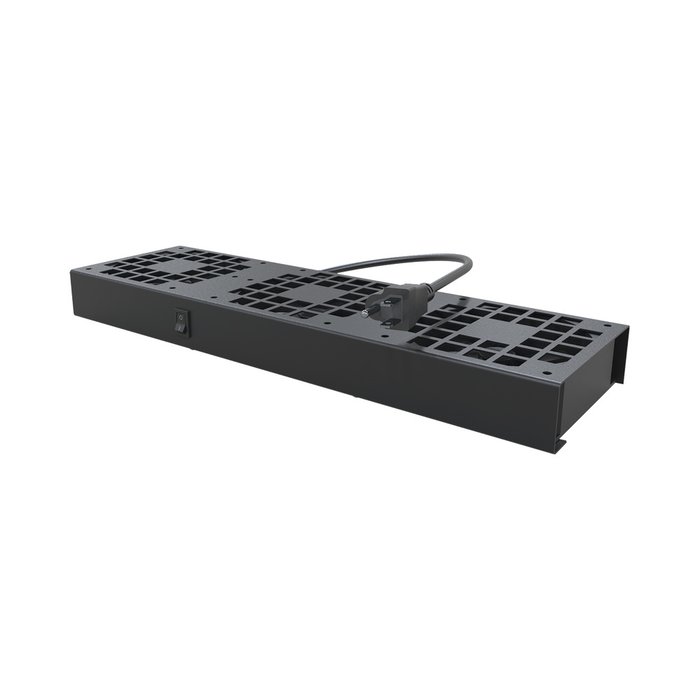Kit de 3 Ventiladores 110 Vca (12 x 12 cm) con Clavija para Gabinete de Piso.