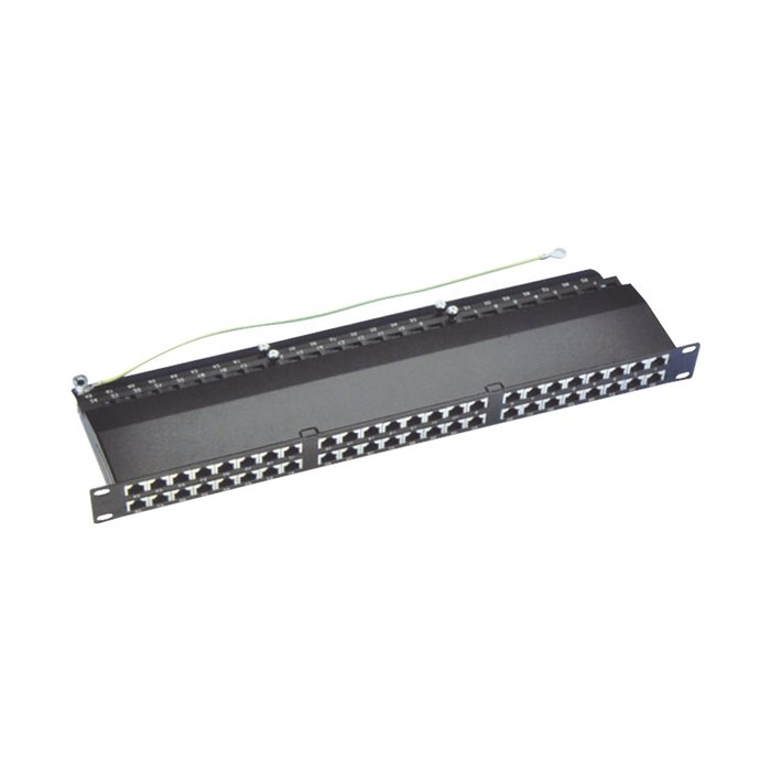 Patch panel blindado de 48 puertos Cat6A