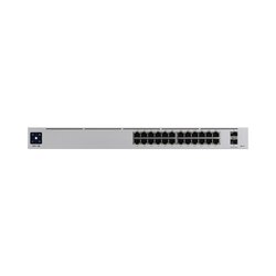 UniFi Switch USW-Pro-24-POE Gen2, Capa 3 de 24 puertos PoE 802.3at/bt + 2 puertos 1/10G SFP+, 400W, pantalla informativa