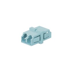 Módulo Acoplador LC Duplex, Para Fibra Multimodo, Color Aqua