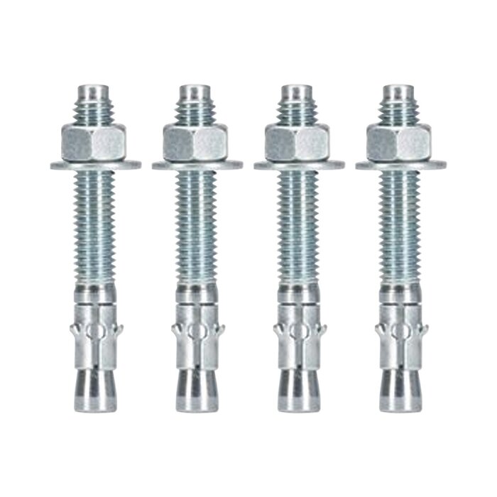Kit de Anclaje a Piso, Para Rack de 2 o 4 Postes, Fabricado en Acero, 4 Piezas