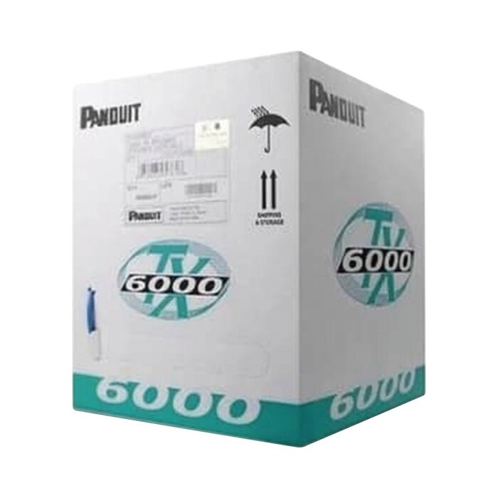 Bobina de Cable UTP 305 m. de Cobre, Pan-Net, Reelex, Azul, Categoría 6 Mejorado (23 AWG), LSZH (Bajo Humo, Cero Halógenos), de 4 pares