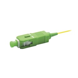 Pigtail de Fibra Óptica Monomodo SC/APC, simplex de 2 metros