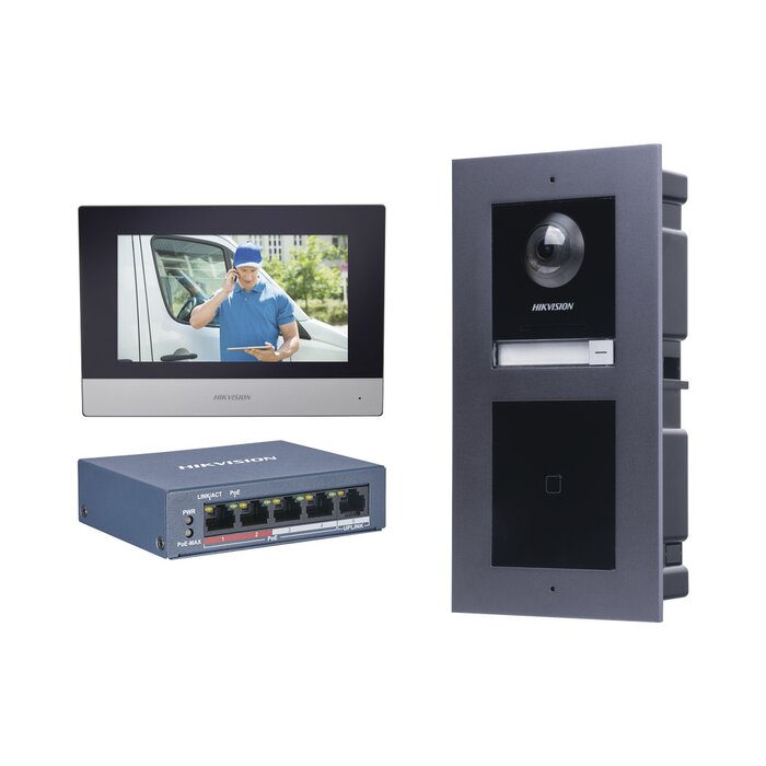 KIT de Videoportero IP con llamada a App de Smartphone y Lector de Tarjetas EM / 2da Generación (Modular) / Montaje para EMPOTRAR incluido