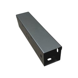 Ducto Cuadrado Embisagrado 10 x 10 cm, fabricado en lámina de acero al carbón, hasta 159 cables cat6, incluye cople con tornillería y 1 knock out por lado