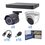 KIT TurboHD 1080p / DVR 16 Canales / 8 Cámaras Bala (exterior 2.8 mm) / 8 Cámaras Eyeball (exterior 2.8 mm) / Transceptores / Conectores / Fuente de Poder Profesional