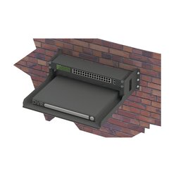 Rack Abierto de 19" para Montaje en Pared de 2U, con Charola de 460 mm de Profundidad.