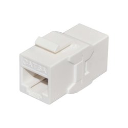 Módulo Jack Keystone Cat6A con terminación en ángulo 180 º Color Blanco