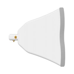 Antena Asimétrica de 90 °, 16 dBi, tipo cuerno de alta eficiencia, 4.9-6.5 GHz, , Conector N-Hembra, con montaje incluido