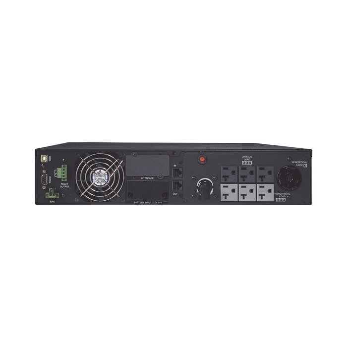 UPS de 2200 VA/1800 W, Online Doble Conversión, Entrada 120 Vca NEMA 5-20P, Onda Senoidal Pura, Rack o Torre de 2 UR, Con 6 NEMA 5-20R y 1 NEMA L5-20R