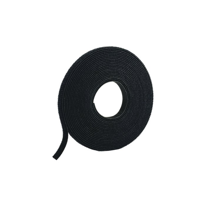 Rollo de Cinta de Contacto, de 15 Pies (4.5m) de Largo, 19.1 mm de Ancho, Color Negro