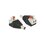 Adaptador tipo jack de 3.5 mm macho polarizado de 12 vcd con terminales de presión.