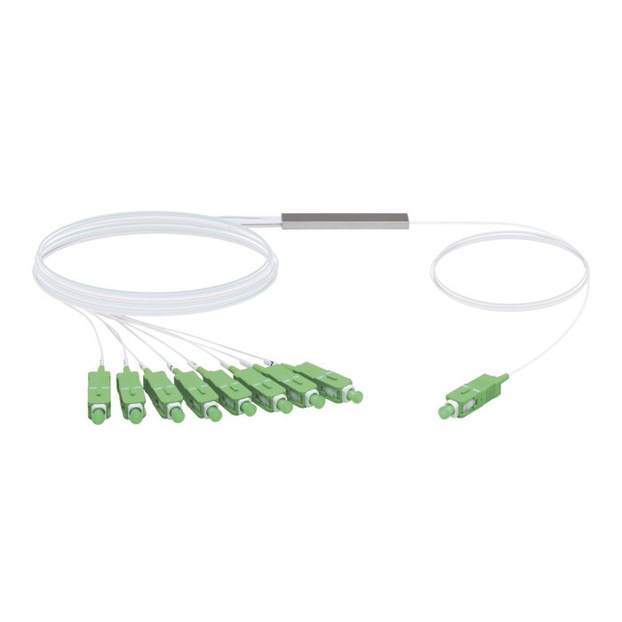 UFiber Splitter (Divisor Óptico) PLC 1 x 8, con conectores SC/APC