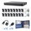 KIT TurboHD 1080p / DVR 16 Canales / 16 Cámaras Bala (exterior 2.8 mm) / Transceptores / Conectores / Fuente de Poder Profesional