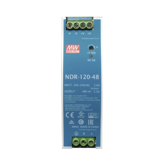 Fuente de Poder Riel Din 48V 120W