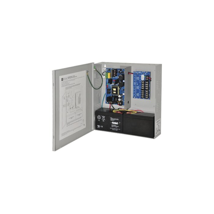 Fuente de poder ALTRONIX dual de 12 Vcd o 24 Vcd @ 6 Amper, para 8 cámaras, con voltaje de entrada de 115 Vca