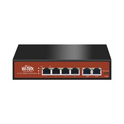 Switch Fast-Ethernet PoE no administrable de largo alcance, hasta 250m, con 4 x 10/100Mbps + 2 x 100/100Mbps, 65 W