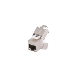 Módulo Jack Keystone Cat6 Blindado (STP) sin herramienta (toolless)