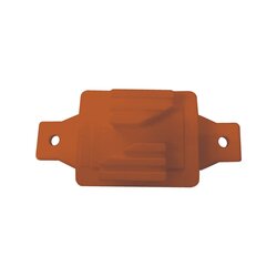 Aislador de Paso color Naranja reforzado para cercos eléctricos, resistente al clima extremoso
