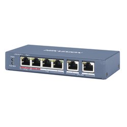 Switch PoE+ / 3 Puertos 100 Mbps 802.3 af/at (30 W) + 1 Puerto 100 Mbps HiPoE (60 W) / 2 Puertos Uplink / 250 Metros PoE Larga Distancia
