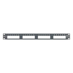 Patch Panel MAX Modular, de 24 Puertos, Plano, 1UR