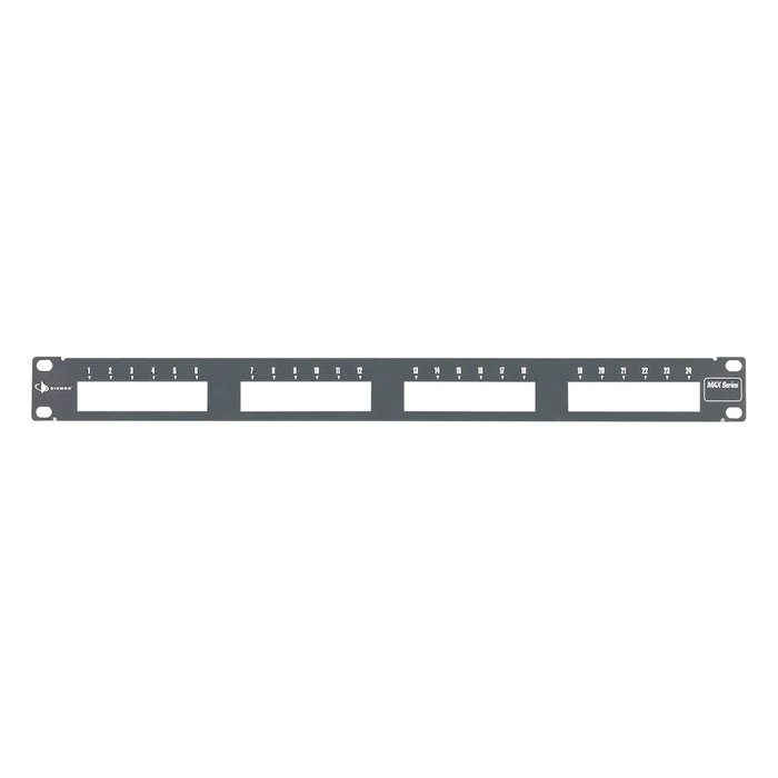 Patch Panel MAX Modular, de 24 Puertos, Plano, 1UR