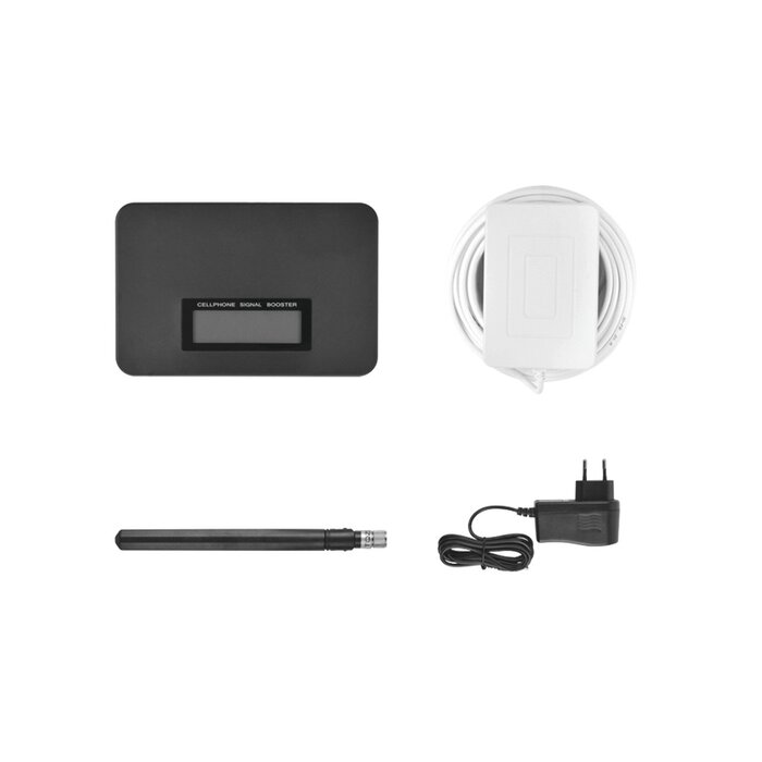 KIT de Amplificador de Señal Celular para Mejorar las llamadas telefónicas de TELCEL, MOVISTAR y AT&T | Mejora la transferencia de Datos 3G | Hasta 300 metros cuadrados de cobertura o hasta 2 o 3 habitaciones.