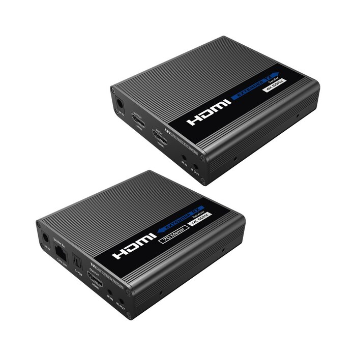 Extensor ultra HD HDMI 4K@60Hz con IR / Distancia de 70 Metros / Conexión en cascada