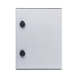 Gabinete de Poliéster IP66 Uso en Intemperie (300 x 400 x 200 mm) con Placa Trasera Interior (Incluye Chapa y Llave).