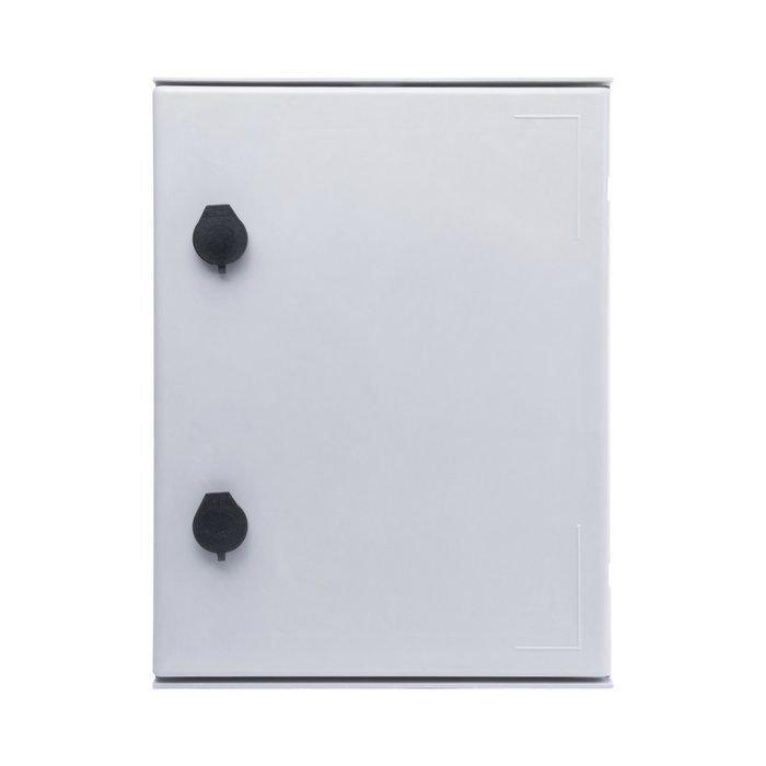 Gabinete de Poliéster IP66 Uso en Intemperie (300 x 400 x 200 mm) con Placa Trasera Interior (Incluye Chapa y Llave).