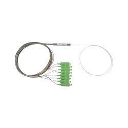 Splitter (Divisor Óptico) tipo PLC, de 1x8, Con Conectores SC/APC de salida