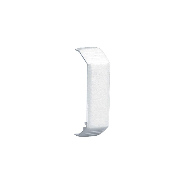 Unión recta de tapa, para uso con canaleta T45, Material PVC Rígido, Color Blanco Mate