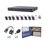 KIT TurboHD 1080p / DVR 8 Canales / 8 Cámaras Bala (exterior 2.8 mm) / Transceptores / Conectores / Fuente de Poder Profesional hasta 15 Vcd para Larga Distancias