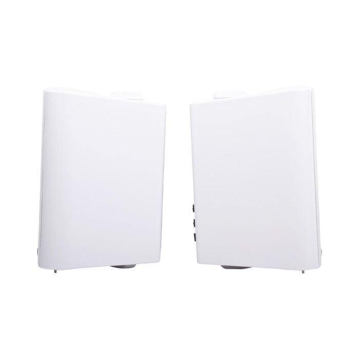 Altavoz de Montaje en Pared Activo de Dos Vias 5"+1.5"/ RMS 20W@8ohms mas Pasivo 20W/ Material ABS/ Reja Metálica/ Bracket de Metal/ Color Blanco