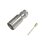 Conector F Macho (75 Ohm), de Anillo Plegable para instalar en cables RG-11, Bronce Niquelado.