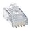 Plug RJ45 Cat5e, Para Cable UTP de Calibres 24-26 AWG, Chapado en Oro de 50 micras, Bolsa de 50 piezas