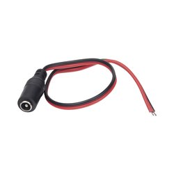 Cable con conector hembra, alimentación para Vcd con puntas libres.
