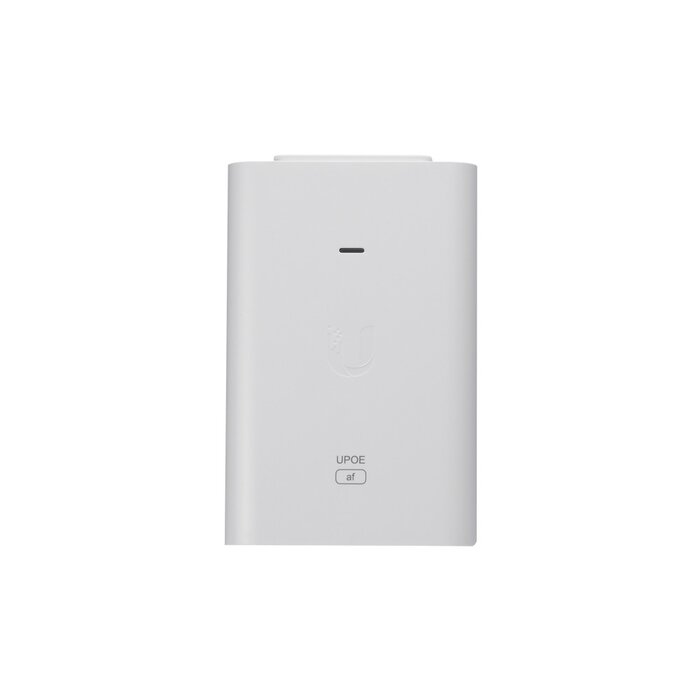 Adaptador PoE Ubiquiti 802.3af (48 VDC, 0.32 A) puerto Gigabit, ideal para equipos UniFi