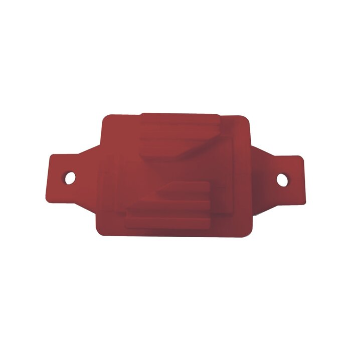 Aislador de Paso color Rojo reforzado para cercos eléctricos, resistente al clima extremoso