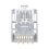 Plug RJ45 Cat5e, Para Cable UTP de Calibres 24-26 AWG, Chapado en Oro de 50 micras, Bolsa de 50 piezas