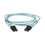 Jumper de Fibra Optica Multimodo 50/125 OM3, LC-LC Duplex, OFNR (Riser), Color Aqua, 1 Metro