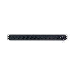 PDU Básico Para Distribución de Energía, Con 12 Tomas NEMA 5-15R Traseras, 1UR, 15 Amp, 120 Vca