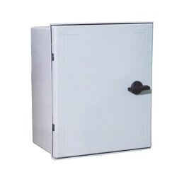 Gabinete de Poliéster IP66 Uso en Intemperie (250 x 300 x 140 mm) con Placa Trasera Interior (Incluye Chapa y Llave).