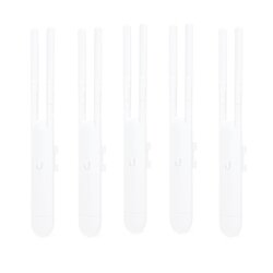 Paquete de 5 Access Point UniFi doble banda para exterior, antenas desmontables 360° , 802.11ac MIMO 2X2, hasta 100 usuarios por equipo. 802.3af, Sin PoE´s