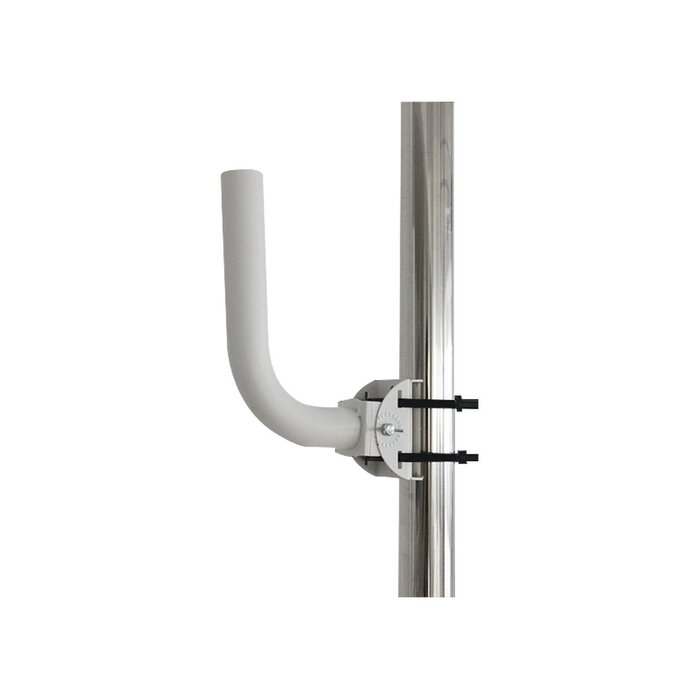 Montaje universal flexible para instalación en poste o pared, compatible con equipos Ubiquiti, Mimosa, Cambium y Altai