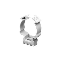 Soporte de collar (Abrazadera), PVC Auto-extinguible, cerrado para tubería de 50 mm (2")