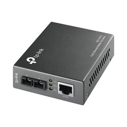 Convertidor Multimedia Mono-modo, 1 puerto RJ45 10/100 Mbps, conector de fibra SC, hasta 20 km