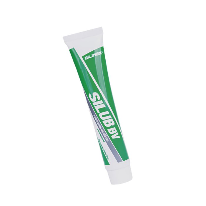 Lubricante de silicón dieléctrico de baja viscosidad, soporte de -10 hasta 80ºC, no daña plásticos, tubo 28grs