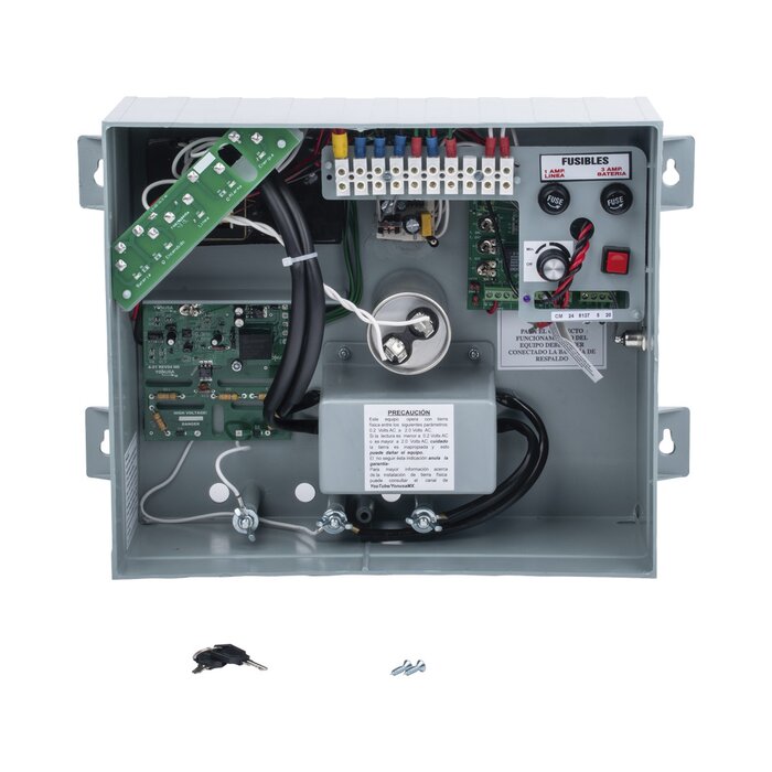 Energizador ANTIPLANTAS de 10,000Volts-1.2JOULES/10000 Metros lineales de protección/Activado por Atenuación de voltaje,Corte de línea o Aterrizamiento de la línea/Integración a panel de Alarma.