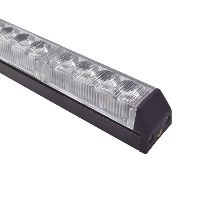 Barra de Luz de Advertencia con 8 Módulos Ámbar, ideal para el direccionamiento de tráfico